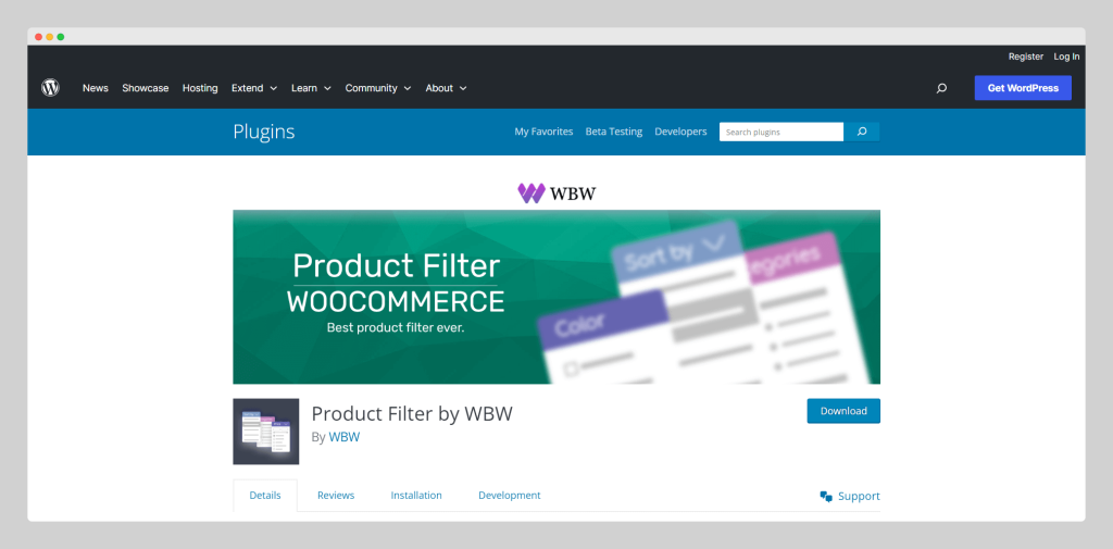 Product Filter by WBW, woooplugin