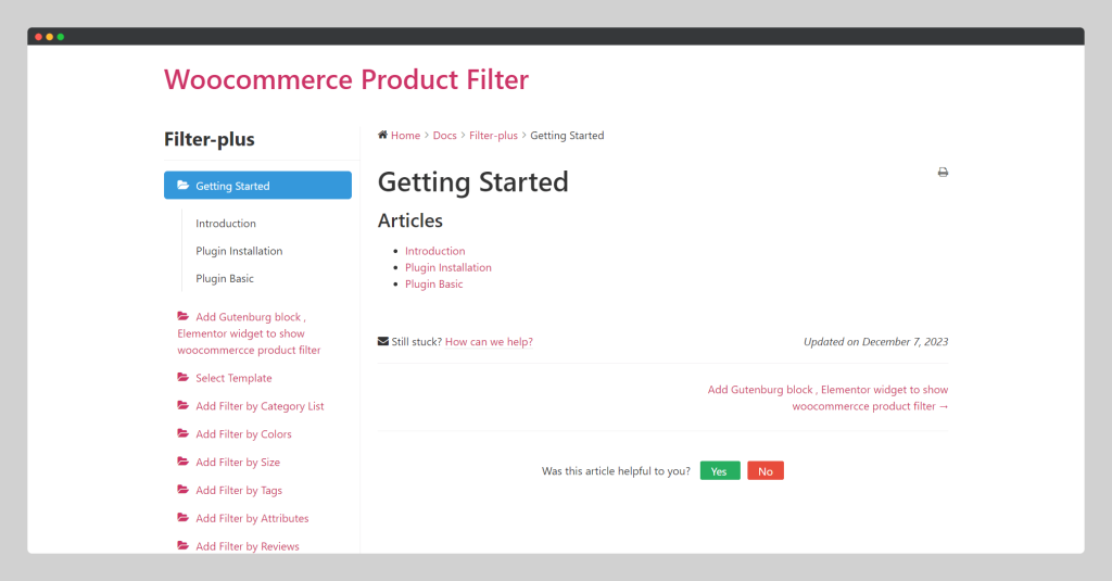 Introducing Filter Plus Pro, Filter Plugin, Documentation, Woooplugin